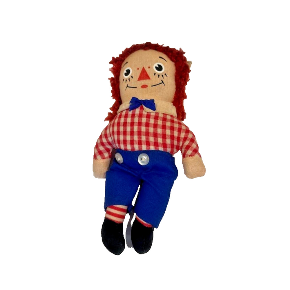1970’s Vintage Knickerbocker Raggedy Andy Doll w/Hat 6 Inch Stuffed Toy